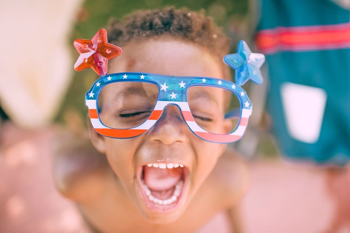 Happy kid laughing away