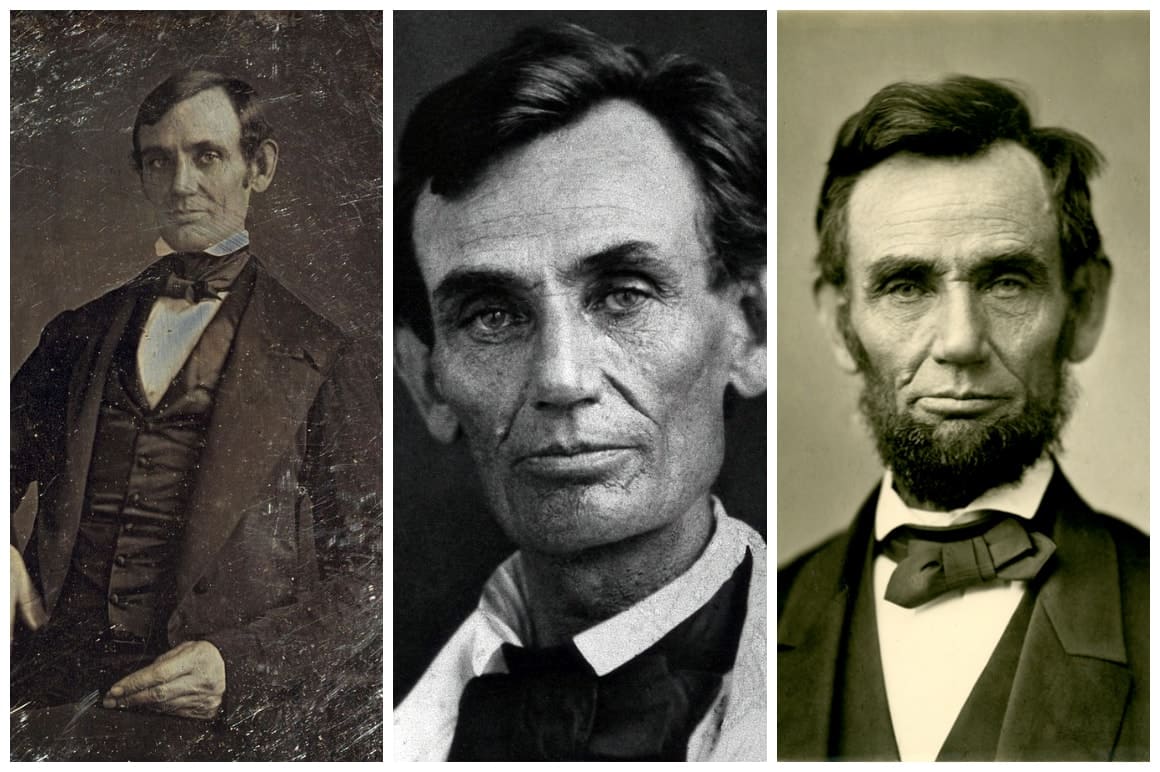 Abraham Lincolnin valokuvakollaasi