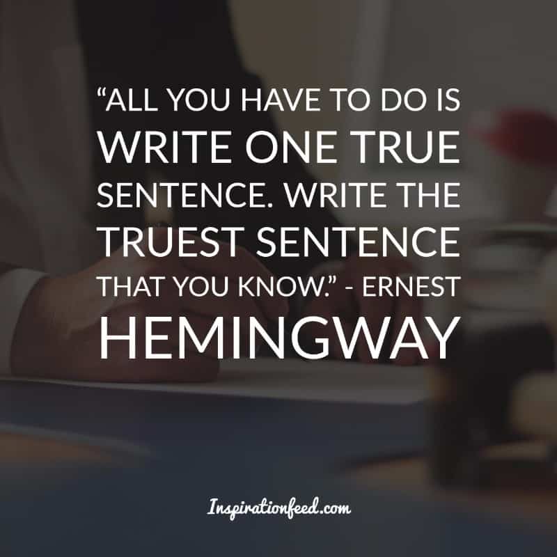 Ernest Hemingway quotes