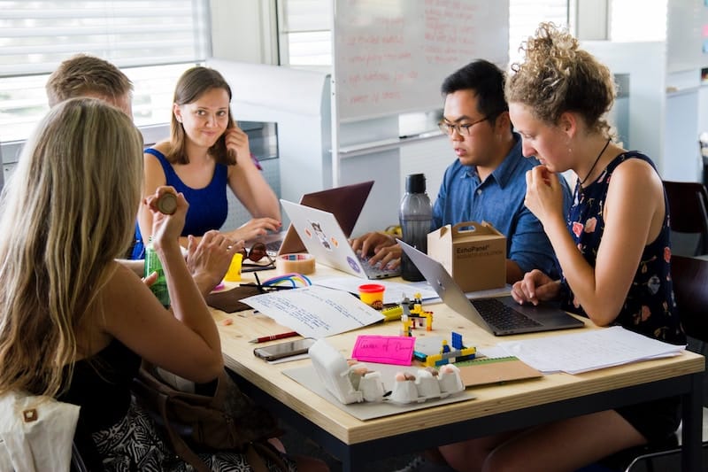 Startup Team Working on a Project Together