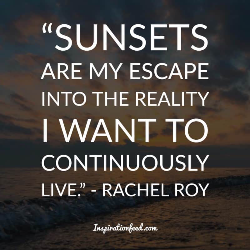Quotes about sunset and love