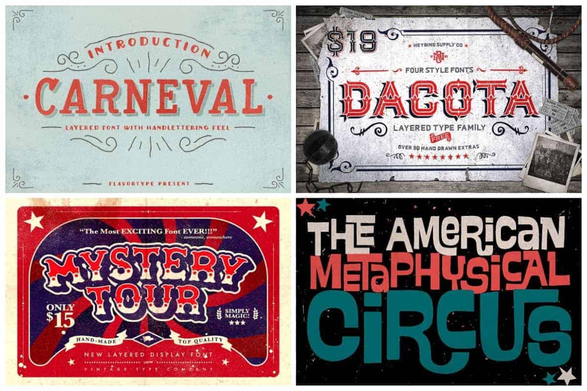 Circus-Typefaces