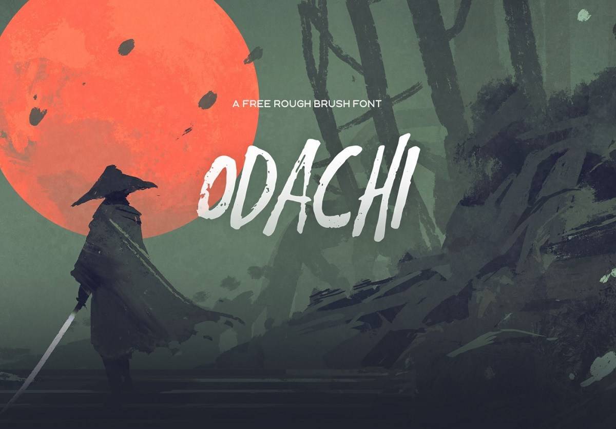 Odachi Brush Font