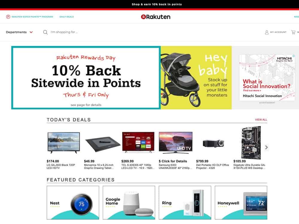 Find, shop, and buy computers, laptops, books, dvd, videos, games, video games, music, sporting goods, software, electronics, digital cameras, camcorders, toys, luggage, and dvd players at Rakuten.com" /> <meta name="keywords" content="Rakuten.com, buy, buy online, online store, shop online, shop, shopping online, Computer, Computers, Computer Laptop, Laptop, Computer Parts, PC Components, Digital Camera, Desktop, Computers on sale, Computer CD DVD Burner, Software, Camera, digital Motherboard, Buy Computers, PDA, Servers, Hard Drive, LCD Monitors, Plasma Displays, consumer electronics, stereos, pdas, palm, organizer, mp3 players, televisions, tvs, camcorders, vhs, dvd, digital tv, hdtv, digital video recorders, vcrs, projection tvs, home theater, xbox, music, cd, compact disc, movies, video, games, video games, 35mm cameras, home audio, cd players, cassette decks, digital recording, home speakers, receivers, tuners, dvd, ipod, memory stick, compact flash, muvo2, tivo, mp3, book, music, personal computers, PC, desktops, notebooks, monitors, printers, scanners, software, hardware, portable electronics, 2-way radios, toys, lego, Hasbro, mattel, bags, luggage, cheap luggage, sports, sporting goods, sporting good