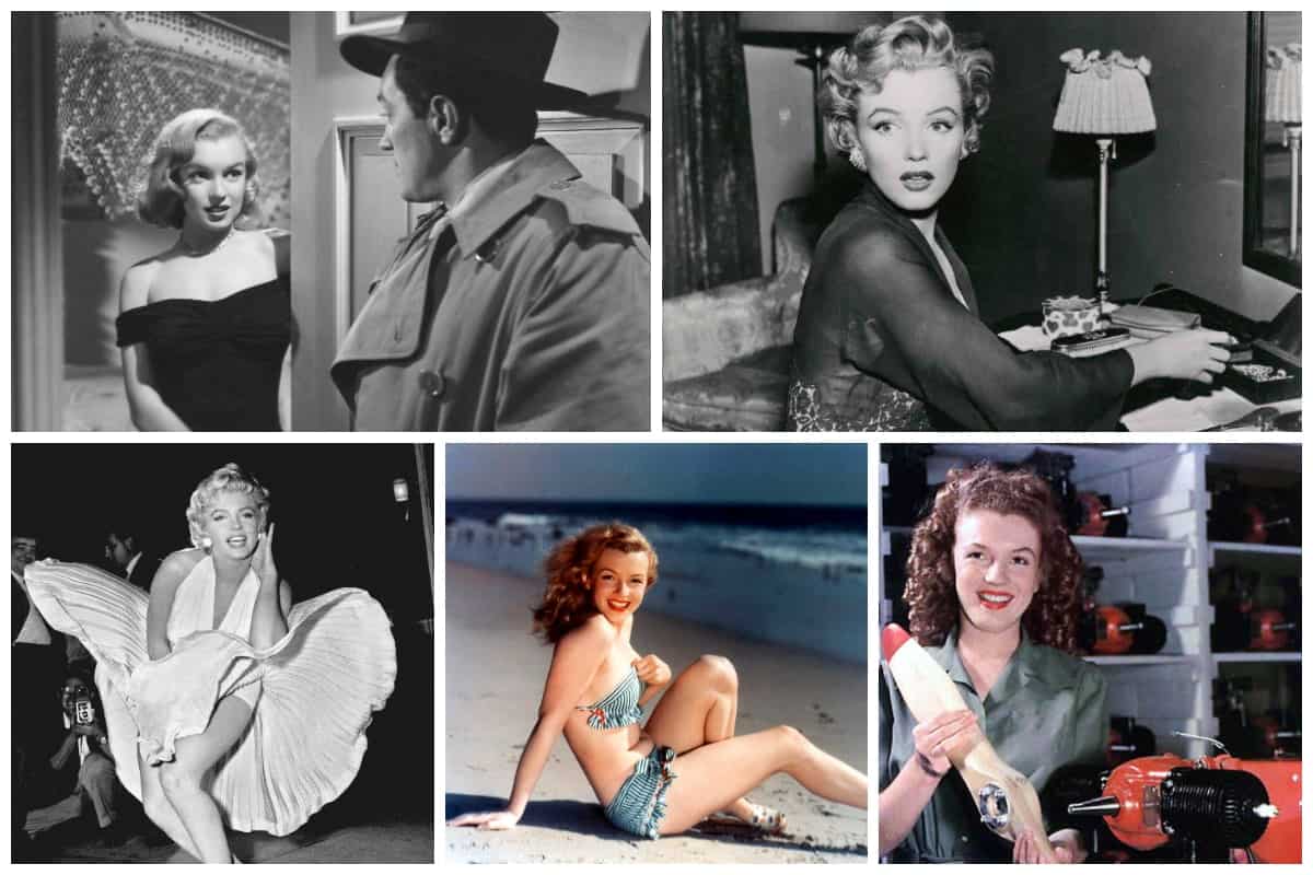 marilyn monroe life collage