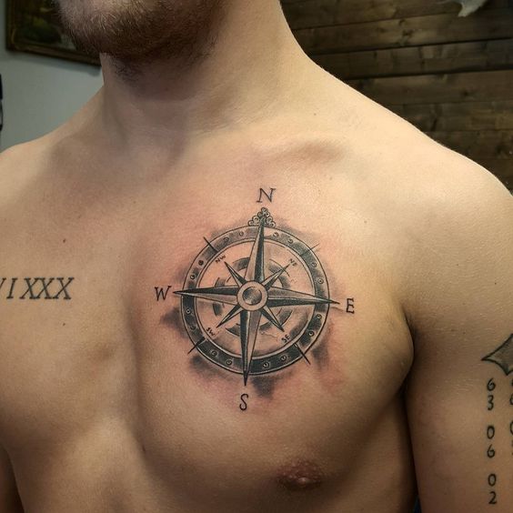 195+ Compass Tattoos That Will Help You Find Your Way Home –