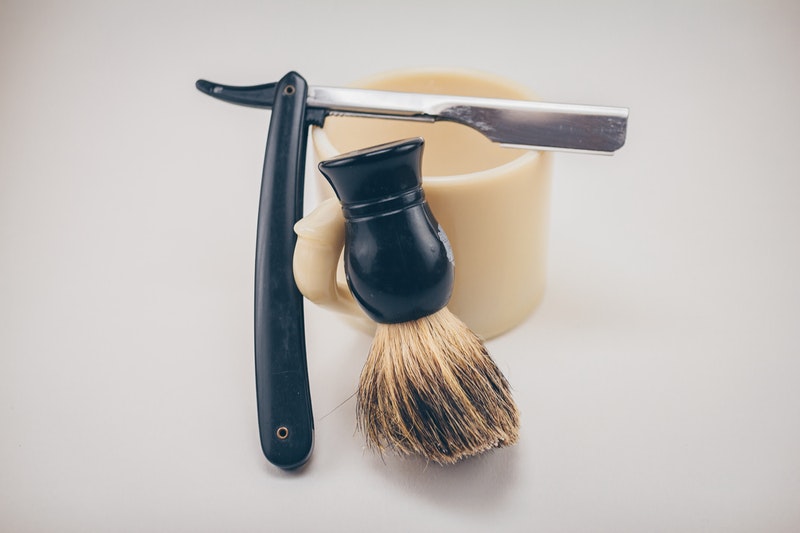 Beard shaver and brush