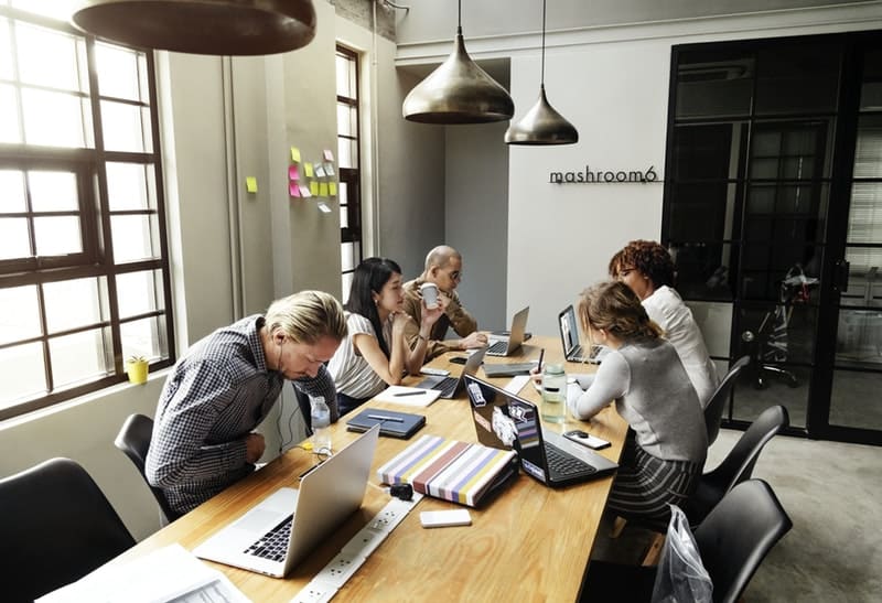 Group of people having a business meeting