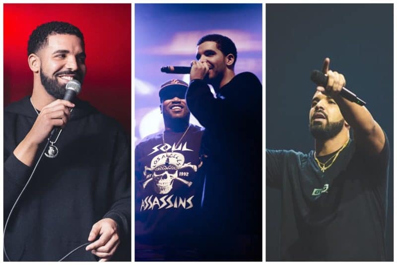Drake Concert Collage