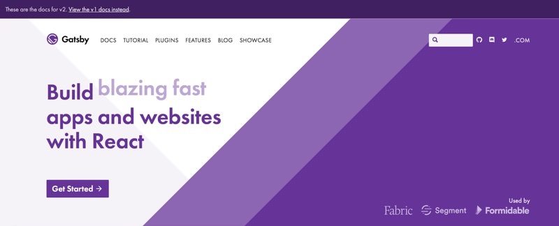 Blazing fast modern site generator for React. Go beyond static sites: build blogs, ecommerce sites, full-blown apps, and more with Gatsby.