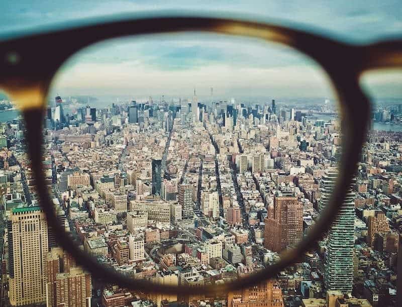 NYC seen through reading glasses