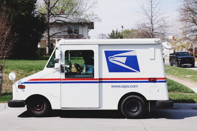 United States Postal Office Delivery Van