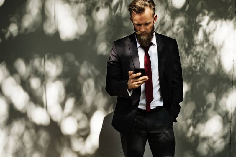 beard businessman corporate fashion