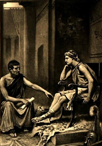 Aristotle Tutoring Alexander, by Jean Leon Gerome Ferris