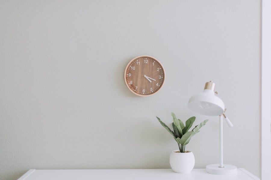 Wooden Clock on The Wall