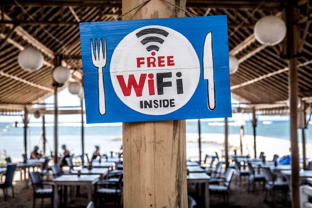 Free Wifi inside sign