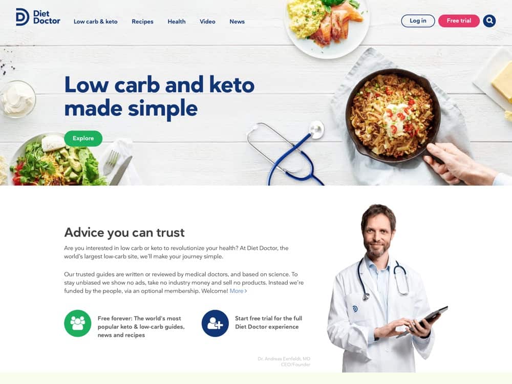 Diet Doctor - Making Low Carb and Keto Simple 