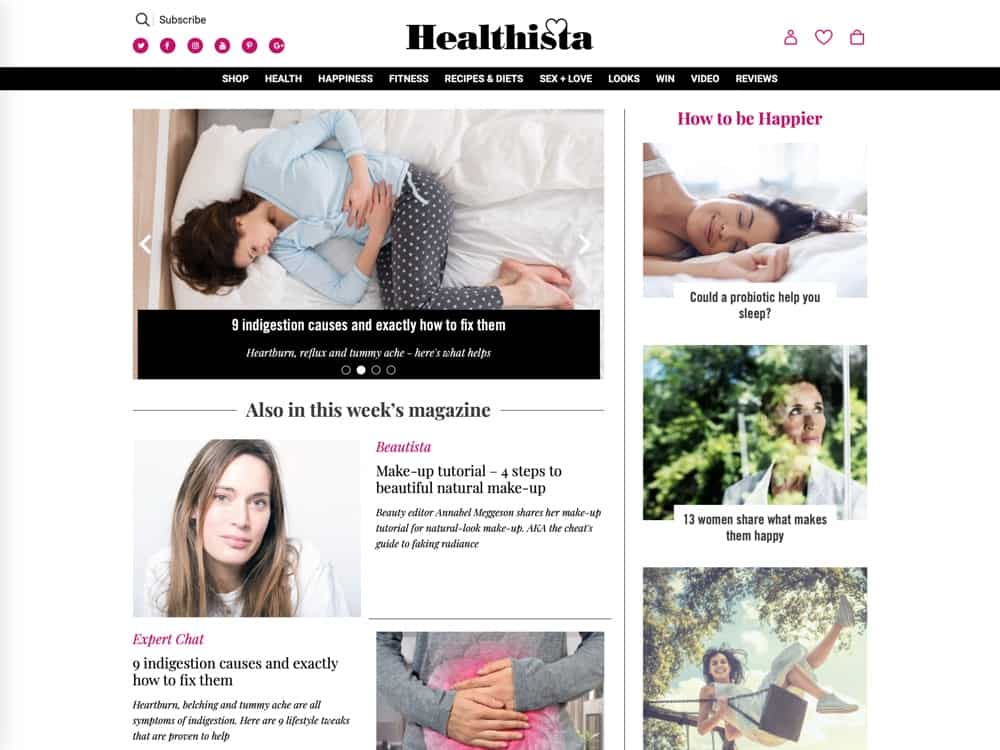 Healthista - The health channel for women