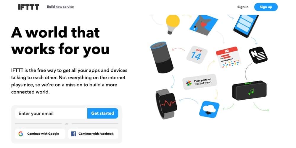 IFTTT (if this, then that) is the easy, free way to get your apps and devices working together. The internet doesn't always play nice, but we're here to help.
