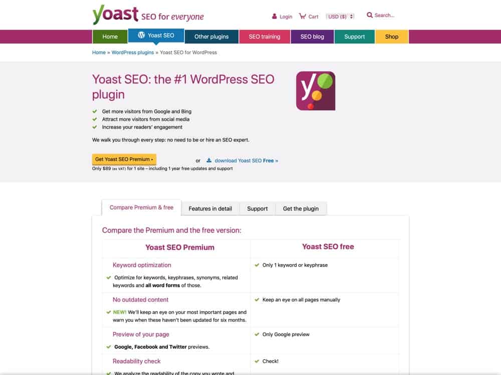 Yoast SEO is the most complete WordPress SEO plugin. It handles the technical optimization of your site & assists with optimizing your content.