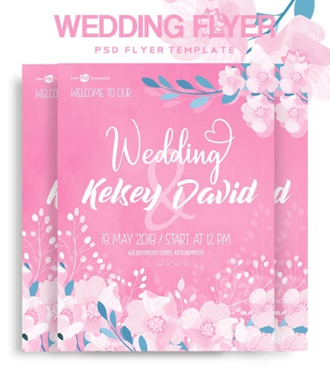 FREE WEDDING FLYER IN PSD