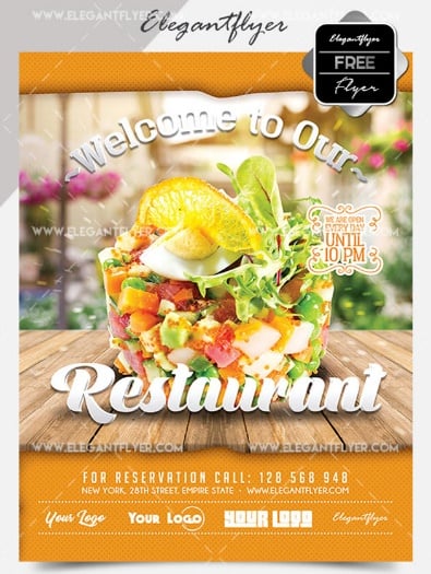 Free PSD Flyer for Italian Restaurant