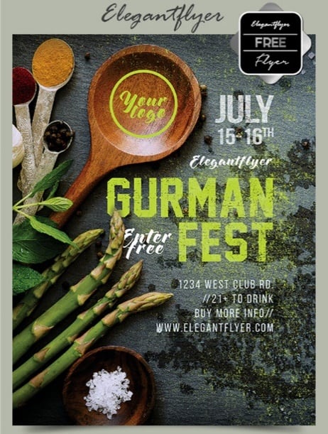 Gurman fest – Free Flyer PSD Template