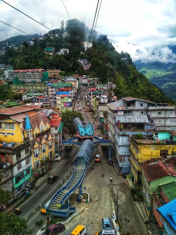 the capital of Sikkim, Gangtok