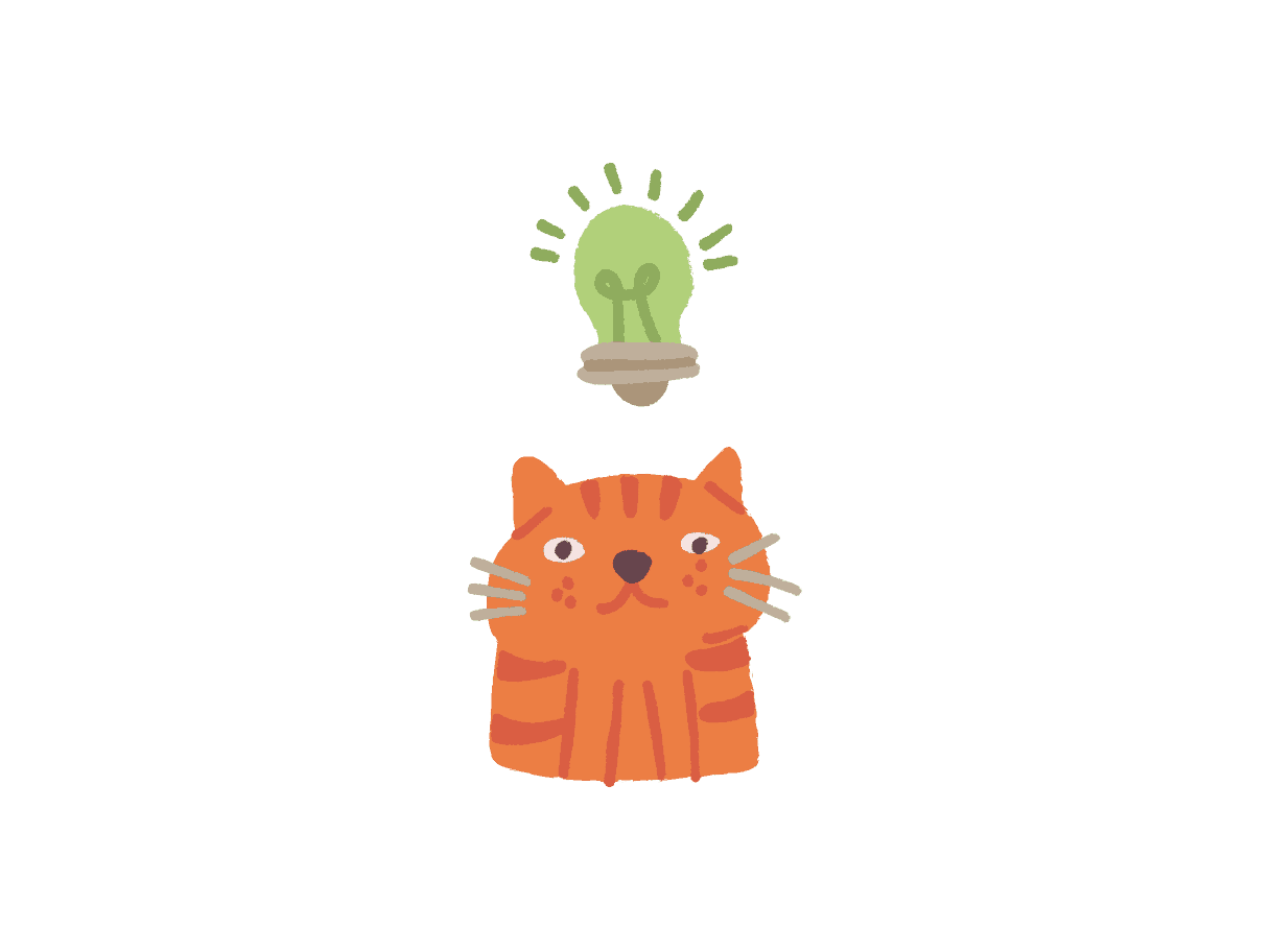 Ginger Cat With a Good Idea
