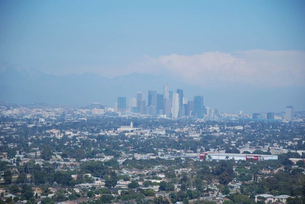 The views of Los Angeles from the Baldwin Hills
