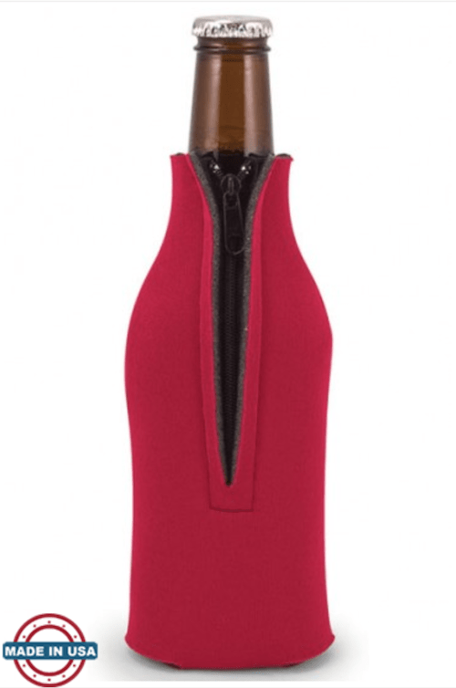 Zippered wine bottle