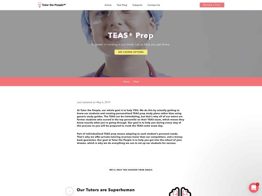 TEAS Prep | Private TEAS Tutors | Tutor the People - Tutor the People