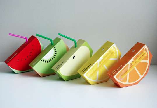 3. fruity juice containers