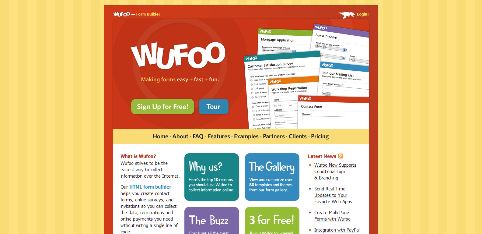 Pay html. Easy form. Online form. Wufoo. Make forms.