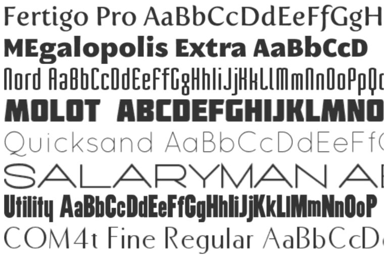 most popular typefaces that aren sans serif
