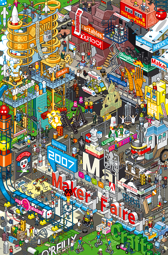 30 Dazzling Examples of Pixel Art by Eboy | Inspirationfeed