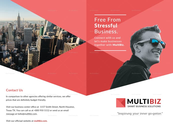Multipurpose Business Bi-fold Brochure Template