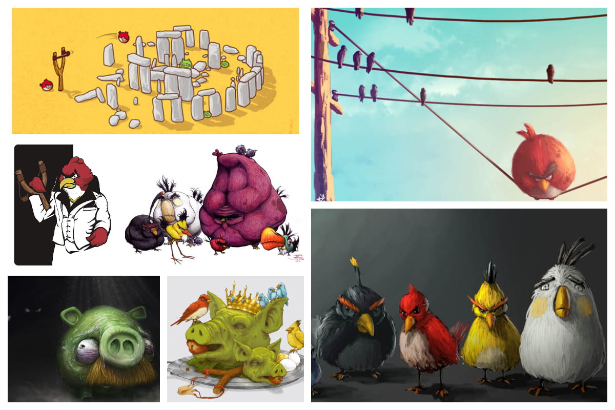 Creative Angry Birds Fan Art in 2023