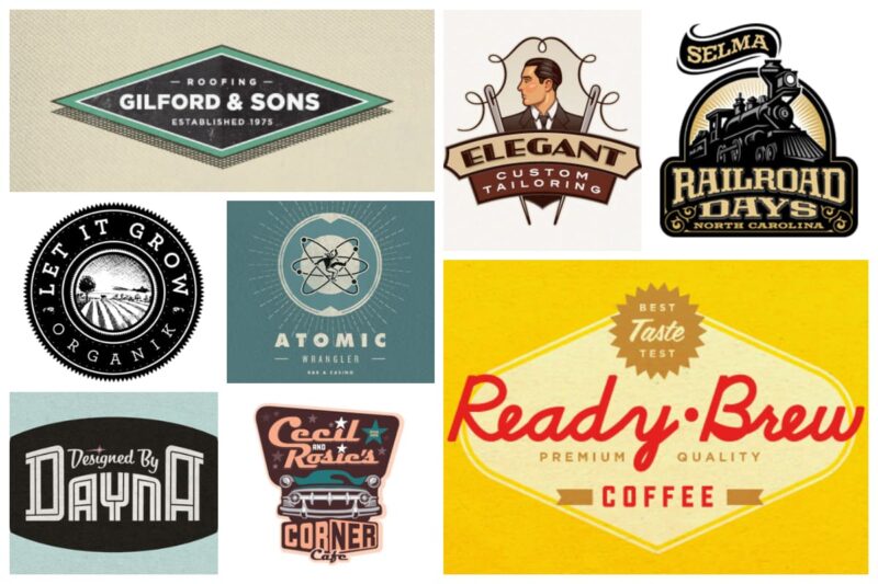 50 Striking Vintage and Retro Logo Designs - Inspirationfeed