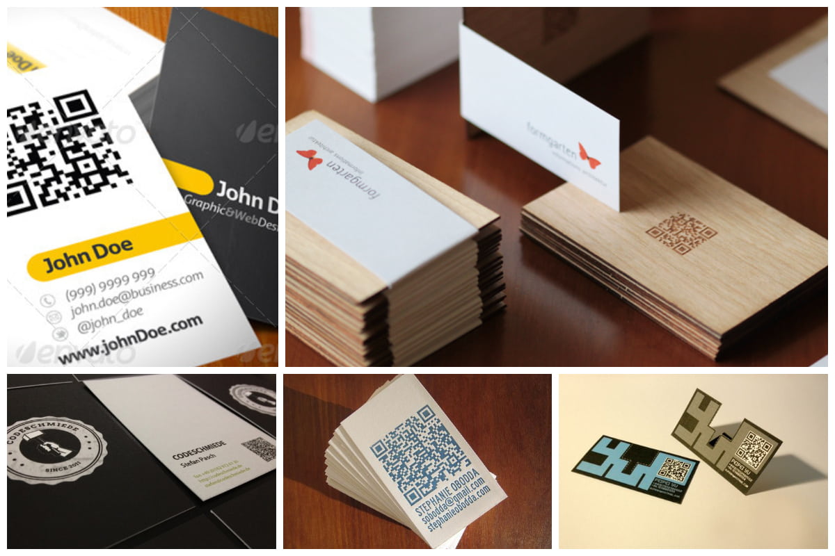 21 Impressive Examples of QR Code Business Cards - Inspirationfeed With Qr Code Business Card Template