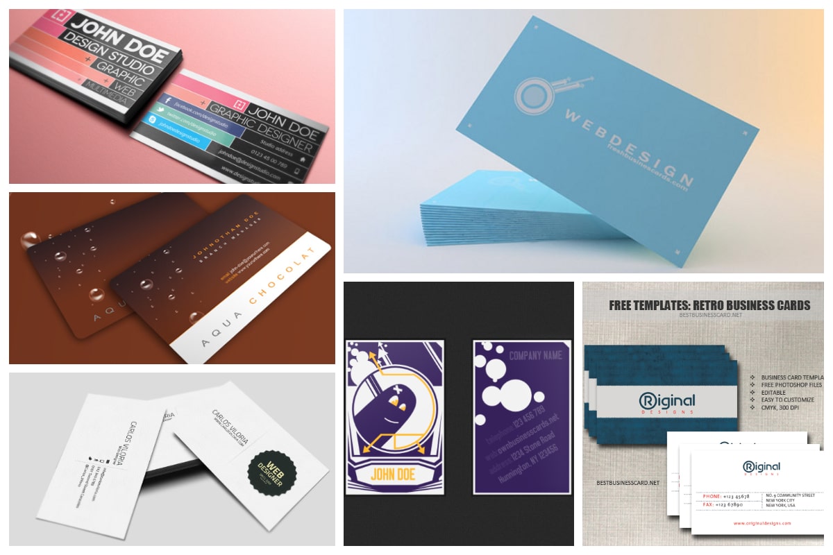 20 Free Business Card Templates - Inspirationfeed Pertaining To Free Template Business Cards To Print