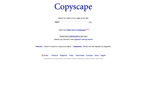 Copyscape Plagiarism Checker