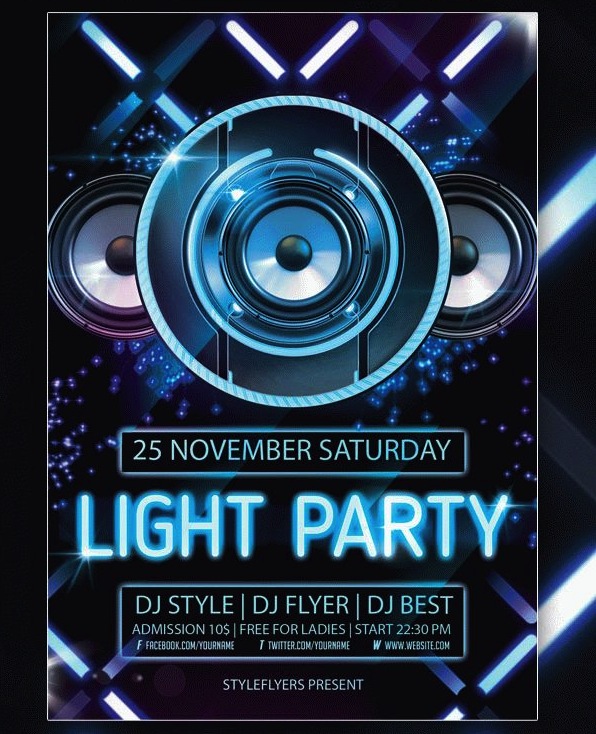 light-party-flyer