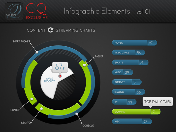 CQ Infographic Elements vol 1