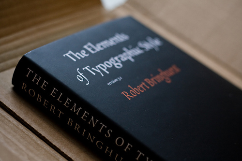 The Elements of Typographic Style by Robert Bringhurst