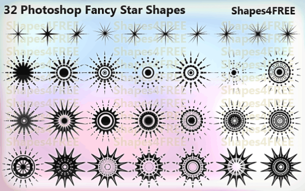 photoshop star shape download