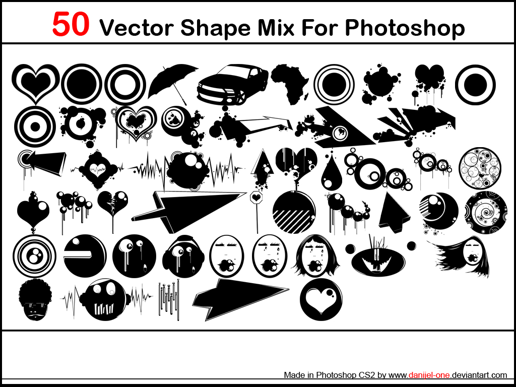 alintitle:photoshop custom shapes pack free download