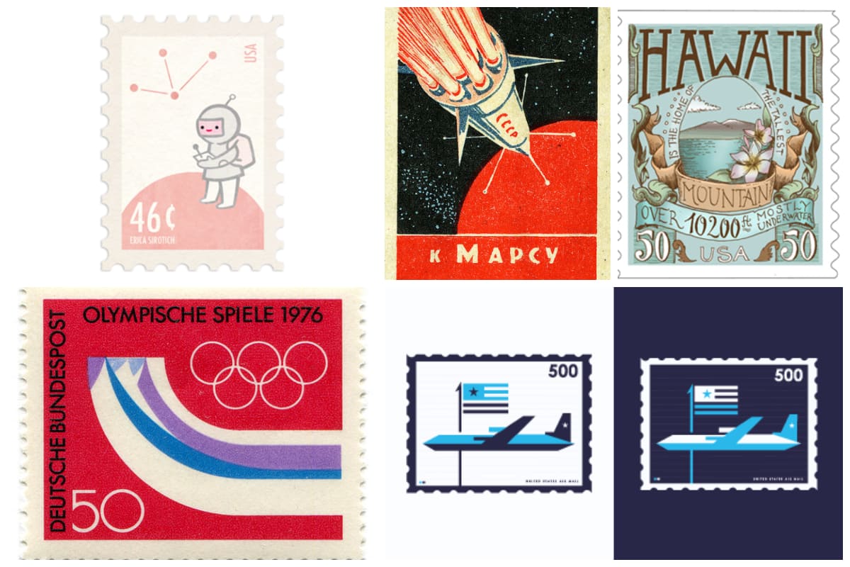 50 Beautiful Postage Stamp Designs Inspirationfeed