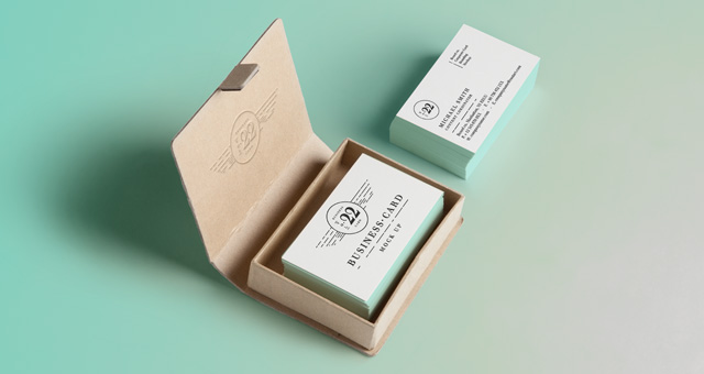 Folded Business Card Template from inspirationfeed.com