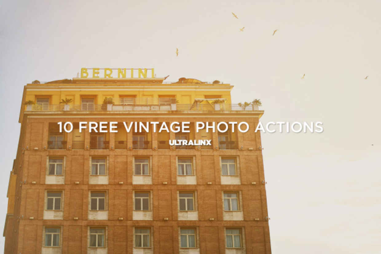 10 Amazing Free Vintage Photography Actions